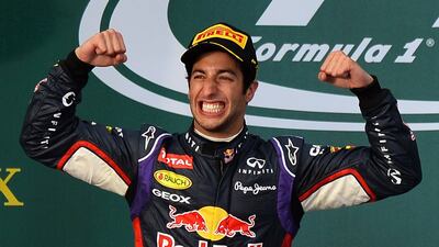 Daniel Ricciardo shown after finishing third at the 2014 Australian Grand Prix. The 2015 F1 season begins in Melbourne on Sunday, March 15. William West / AFP / March 16, 2014