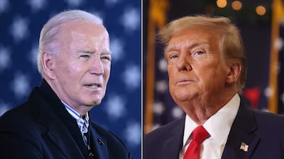 The US is likely to see a repeat of the 2020 election, with President Joe Biden against former president Donald Trump. AFP, Getty Images