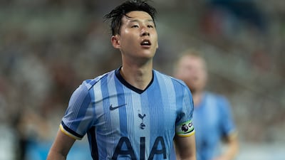 Tottenham Hotspur's Son Heung-min during a pre-season friendly in Seoul, South Korea. EPA