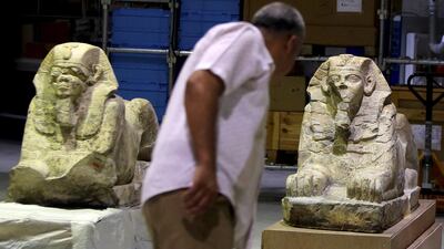 The new museum is intended to house 100,000 ancient artefacts, including King Tutankhamun’s mummy. Mohamed Abd El Ghany / Reuters