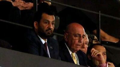 Qatari royal Sheikh Abdullah bin Nasser, left, made a first appearance on Wednesday.