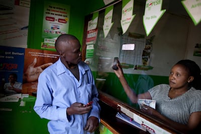 The M-Pesa mobile-phone money transfer service in Kenya