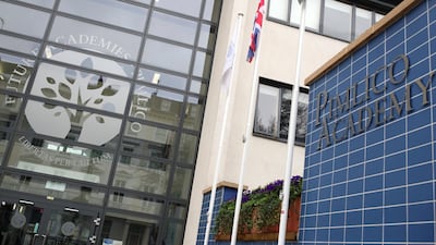 Pimlico Academy School, London, where students staged a walkout in protest over a school uniform policy that they claimed was discriminatory and racist. Getty Images
