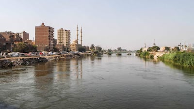 A view of the Nile river banks. Egypt's non-oil private sector activity grew to an 8-month high in July, Emirates NBD said. AFP