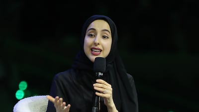 Shamma Al Mazrui, Minister of Community Empowerment, launched the fund. Pawan Singh / The National