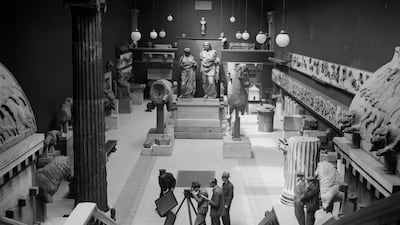 Filming takes place in the British Museum in 1928