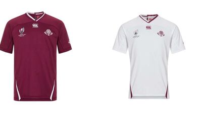 15: Georgia – It's a little dull, but I'm delighted Georgia is moving away from the bold red its rugby sides have been kitted out in to the maroon you see in the picture above. There's a few nice little details on the back and the sleeves. It's a step in the right direction. Image via rugbyworldcup.com