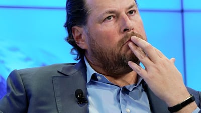 Marc Benioff, CEO of Salesforce, says regulators should treat social media as a public health issue. REUTERS/Denis Balibouse