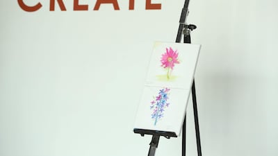 Sketch Studio founder Buthaina Mattar Bin Lahej, who is also an artist, hopes to invest in the future of art in Dubai. Chris Whiteoak / The National