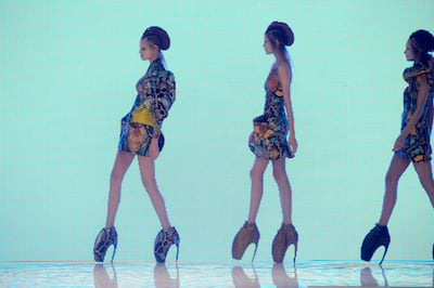 Alexander McQueen's Armadillo heels. Getty Images