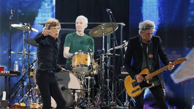 Mick Jagger, Charlie Watts and Keith Richards. Reuters
