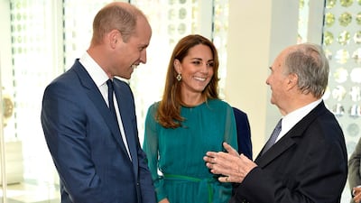 The couple visited the Aga Khan Centre, in London. AP