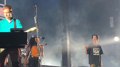 The 1975 made their UAE debut at Dubai's Coca-Cola arena. Sophie Prideaux / The National