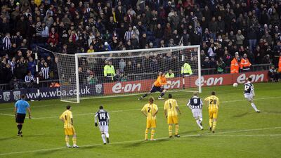 Fourth round: West Bromwich Albion 4 (Olsson 17’, Dorrans pen 31’, Dorrans pen 72', Thomas 76'. Newcastle 2 (Carroll 62’, 90'), January 23, 2010. West Brom came out on top in this entertaining clash between two teams that would both secure automatic promotion from the Championship by the end of the campaign. The luck was against the Magpies at the Hawthorns with two contentious penalties going against them and Ryan Taylor sent-off in the second half. Striker Andy Carroll showed some of the finishing skills that would see make a big-money move to Liverpool the following season. Newcastle manager Chris Hughton said: "Losing is a setback. We wanted to make progress in the cup but it wasn't to be and we now have to go on to our main objective, which is promotion." Getty