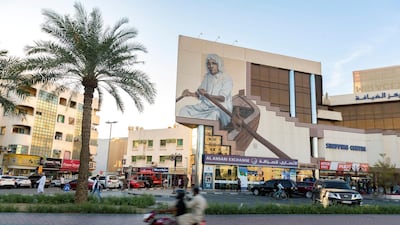 Street art spotted in Al Satwa, Dubai. Chris Whiteoak / The National