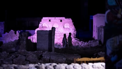 The ruins of the abandoned village make for an evocative site for the arts festival