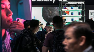 Samsung offers consumers five Galaxy 5G devices - the Galaxy S10, Note10, Note10+, A90 and Fold. AFP