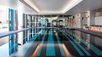 The hotel has a small pool and sundeck on ground level.