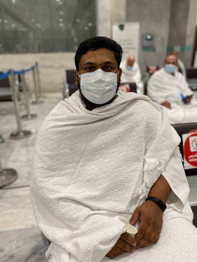 Shehaz Safialdreen, an Indian living in Dammam, is performing his first Hajj two years after arriving in Saudi Arabia to work.