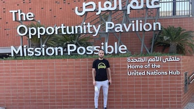 On day two, he walked about 19.5km.