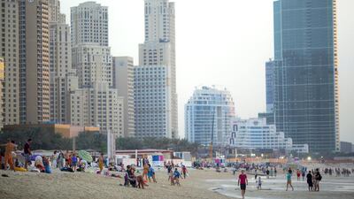 Cluttons found that prices rose most rapidly in Dubai Marina, above, where they gained 10.1 per cent. Jason Alden / Bloomberg News