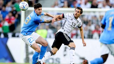 Jonas Hofmann 8 - The Borussia Monchengladbach attacking midfielder has been one of Germany’s top performers of late and he was lively here again. Good use of the ball, always a threat with his movement and does the unselfish work off the ball, another good performance under his belt. EPA