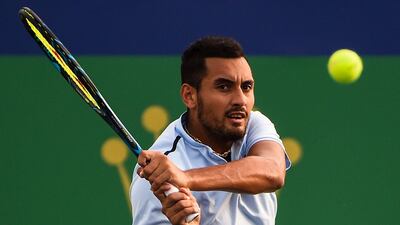 Nick Kyrgios had lost the first set in a tie break against Steve Johnson before retiring without any reason given at the time. Chandan Khanna / AFP