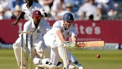 Andrew Strauss, the England captain, scored his 21st hundred in his 96th Test match at Trent Bridge today. Philip Brown / Reuters