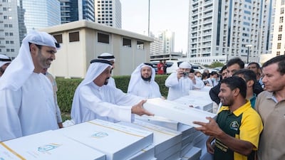 The meals were given to Muslims and non-Muslims to spread the spirit of tolerance