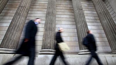 Above, the Bank of England, in the City of London. Andrew Winning / Reuters