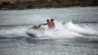 Jet skiers need a place to enjoy their activity. Sammy Dallal / The National