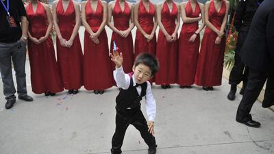 And without a doubt he will grow up to be a showman. Reuters