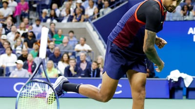 Kyrgios racked up at least $25,000 in fines at the US Open for his behaviour. EPA