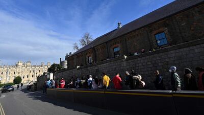 Windsor Castle lies west of London and was one of the late queen’s residences. AFP