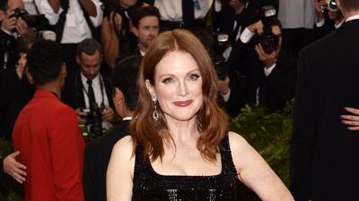 Julianne Moore, in Givenchy, attends the Met Gala at the Metropolitan Museum of Art in New York, US, on May 4, 2015. EPA