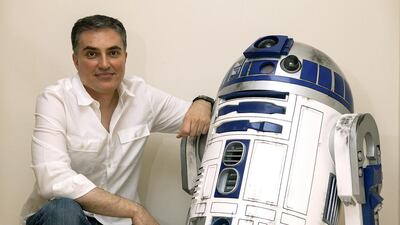 Omar Al Bahiti with R2-D2. Christopher Pike / The National