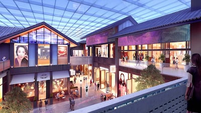 An artist's rendering of the new Chinese retail and lifestyle district at Dubai Creek Harbour. Courtesy Emaar