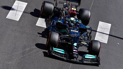 Mercedes' driver Valtteri Bottas during the second practice session for the Monaco Grand Prix on Thursday. AFP