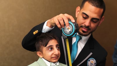 His height was officially recorded at a ceremony in Dubai on December 15