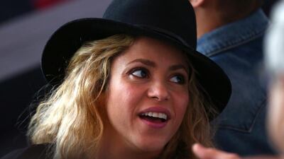Singer Shakira looks on. Robert Cianflone / Getty Images