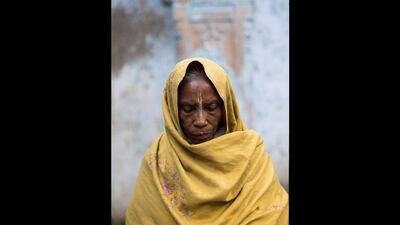 Mayarani Dasi, 80. Dasi has lived at the ashram for seven years and says, 'I would never leave this ashram. It’s my home.'