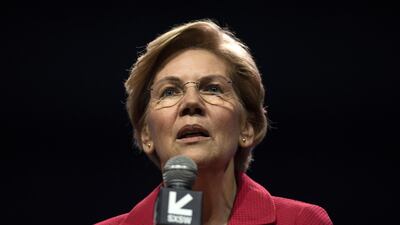 Senator Elizabeth Warren says dismantling big tech firms would "keep the marketplace competitive". Bloomberg