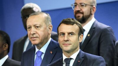 A Turkish group founded by the mentor of President Recep Tayyip Erdogan refused to sign up to President Emmanuel Macron's charter against Islamist extremism. Getty Images