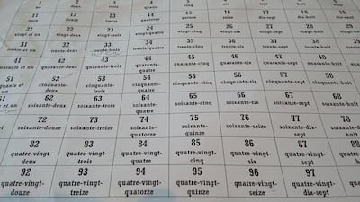 French numbers can be tricky. Photo by Rob Garratt