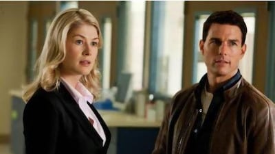 Rosamund Pike and Tom Cruise star in Jack Reacher, based on a Lee Child novel. Karen Ballard / AP Photo
