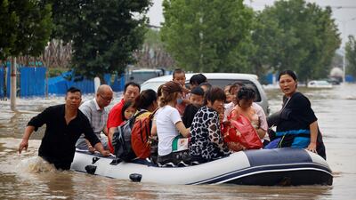 People are packed on to a boat to escape..