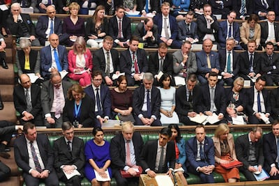 Rishi Sunak delivered his 2020 budget statement in the UK House of Commons. AFP