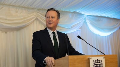 David Cameron speaks at the CMEC event. Photo: CMEC