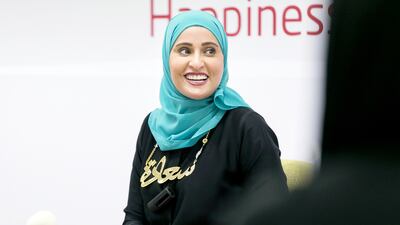 Ohood Al Roumi, UAE Minister of State for Happiness,. Naser Al Remaithi / The National
