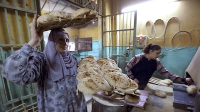 A bakery in Cairo. Egypt’s current austerity trend is reminiscent of its subsidy cutbacks in the 1970s, which culminated in riots over the price of bread. Mohamed Abd El Ghany / Reuters